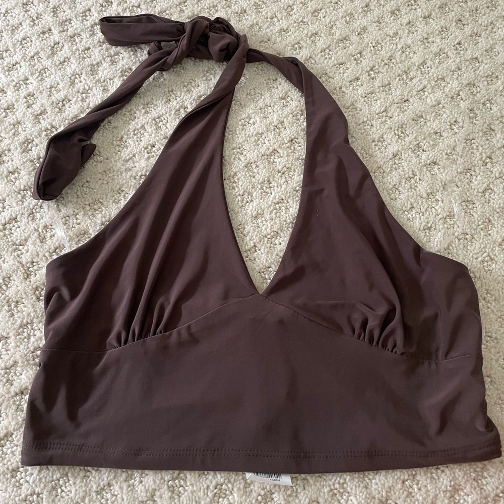 RSQ Dark Brown Halter Top (Tilly’s)
